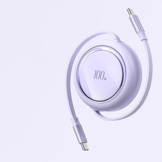 100W Fast Charging Retractable Data Cable